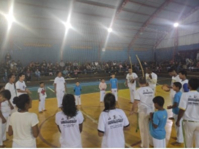 Projeto Camaradinha realizou apresentação de Capoeira no intervalo da final de Futsal 2022